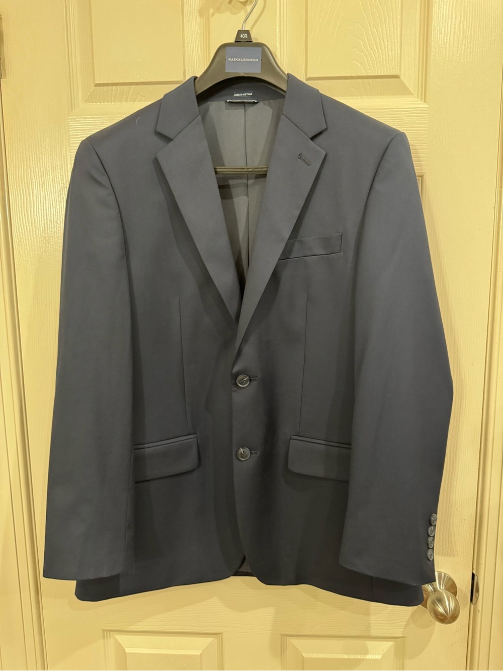 Saddlebred Men's Dark Navy Two-Button Sport Coat